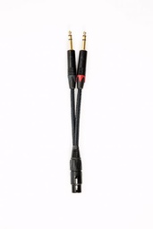 Metropolis Mytek 4pin XLR to 2 1/4 inch jacks balanced headphone adapter