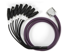 [A-OUT-D25-MXLR-8CH-6FT] 8Ch. DB25 - MXLR High Performance Analog Output Snake 6 FT